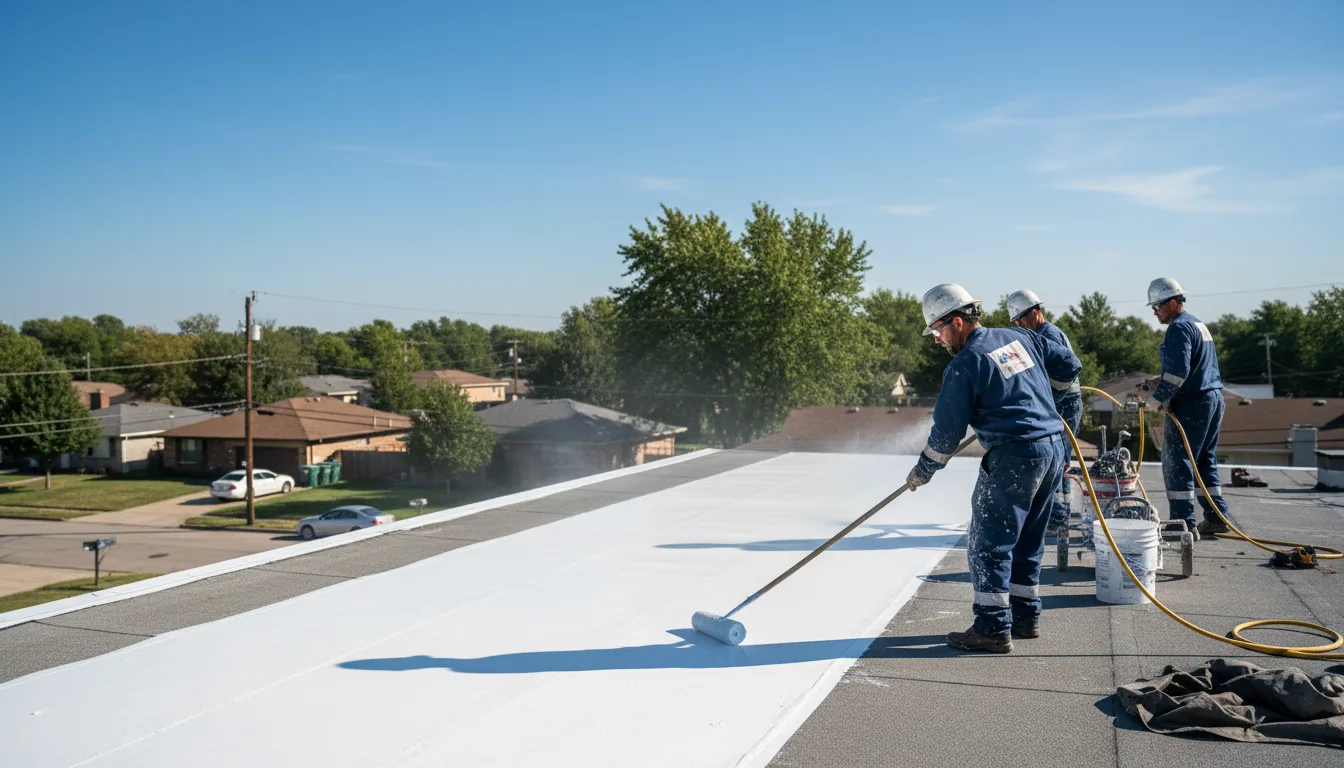 Commercial roof coating in Howe, TX near me